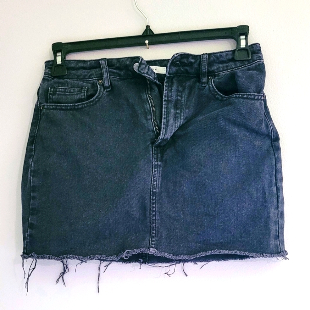 PACSUN Black Denim Mini Skirt Size 27